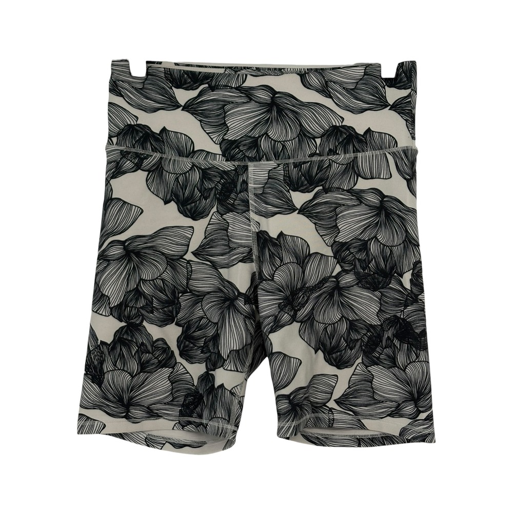 Balance Collection Bike Shorts White Black Floral‎ High Rise Large